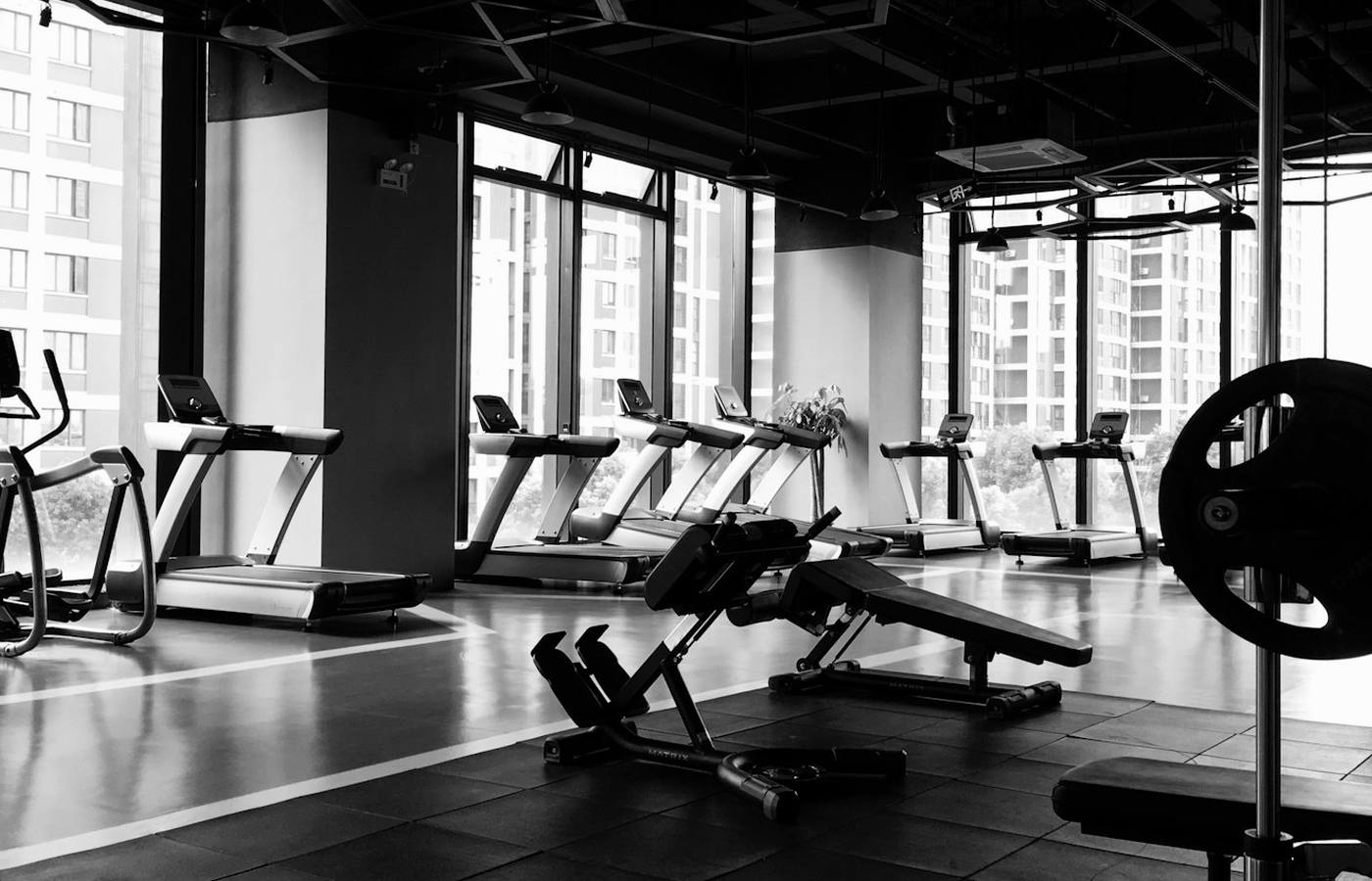 Interiér fitness centra